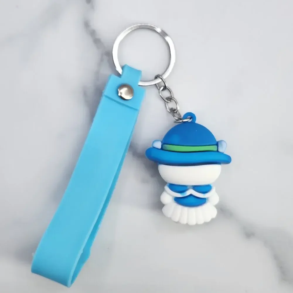 *NEW* Hello Kitty Blue Winter Dress & Hat 3D Figure Keychain & Strap 